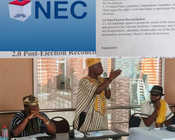 Candidates in the Nimba by-election commit to peaceful election